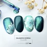 Imagine 2/2 - Ojă semipermanentă albastru cu efect de sirenă Pearl Nails Classic Gel Lac 837