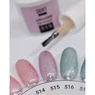 Imagine 2/2 - Oja semipermanenta Unicorn 515 gel lac - Mov închis strălucitor
