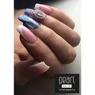 Imagine 2/2 - Gel color Albastru cu sclipici intens Pearl Nails 5 ml 804