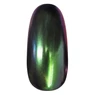 Imagine 3/4 - 5D Galaxy Cat Eye Powder - Green-purple ca și chrome powder strălucitor