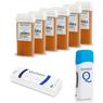 Kit epilare cu ceară Miere 6 rezerve, încălzitor, benzi Quickepil Kit epilare cu ceară Miere 6 rezerve, încălzitor, benzi Quickepil
