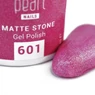 Ojă semipermanentă roz Pearl Nails Matte Stone 601