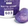Ojă semipermanentă mov Pearl Nails Matte Stone 603