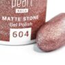 Ojă semipermanentă maro Pearl Nails Matte Stone 604