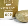 Ojă semipermanentă auriu Pearl Nails Matte Stone 606