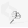Imagine 2/4 - Disc pedichiură drept din metal Pododisc Staleks Pro M