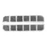 Set caviar metalic  12in1 - argintiu | Pearl Nails 